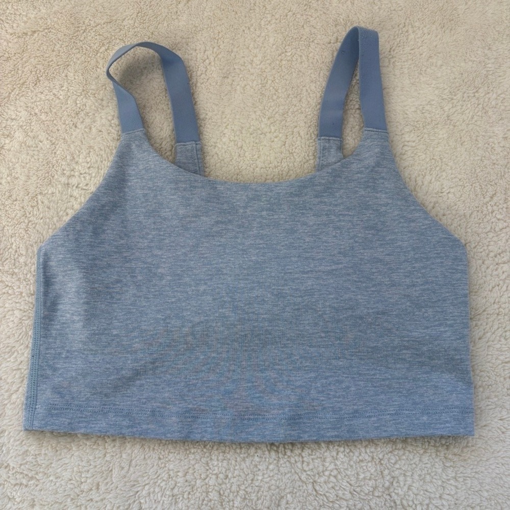 Aerie The Hugger Recharge Least Support Longline‎ Bra Women's XS Heathered Blue